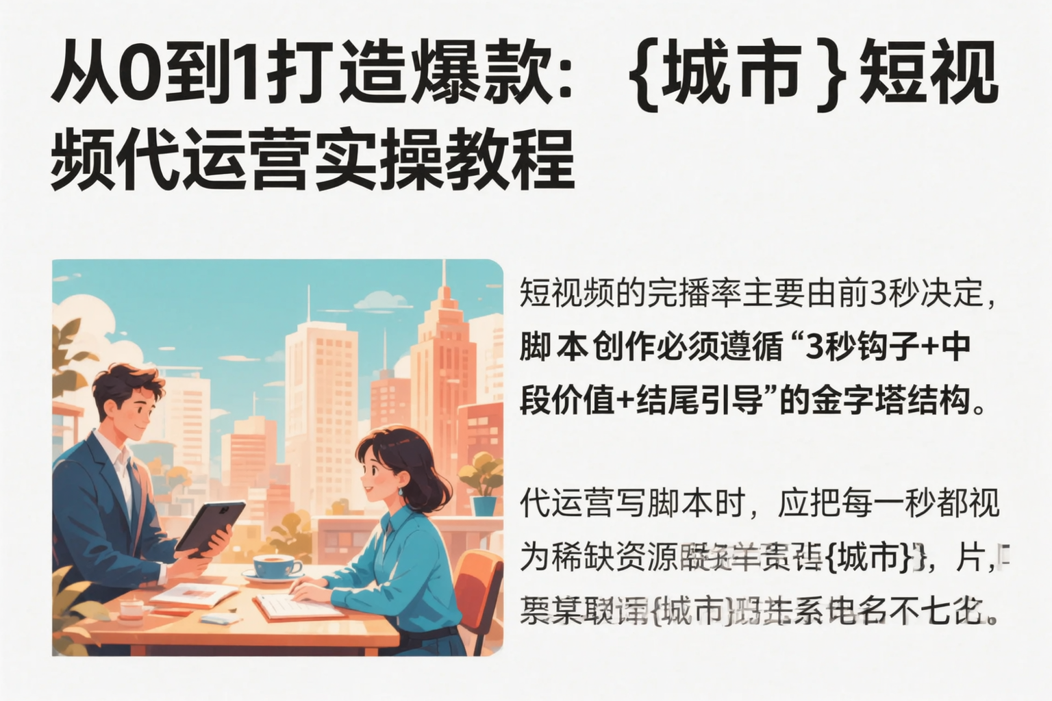 从0到1打造爆款：阿拉善短视频代运营实操教程
