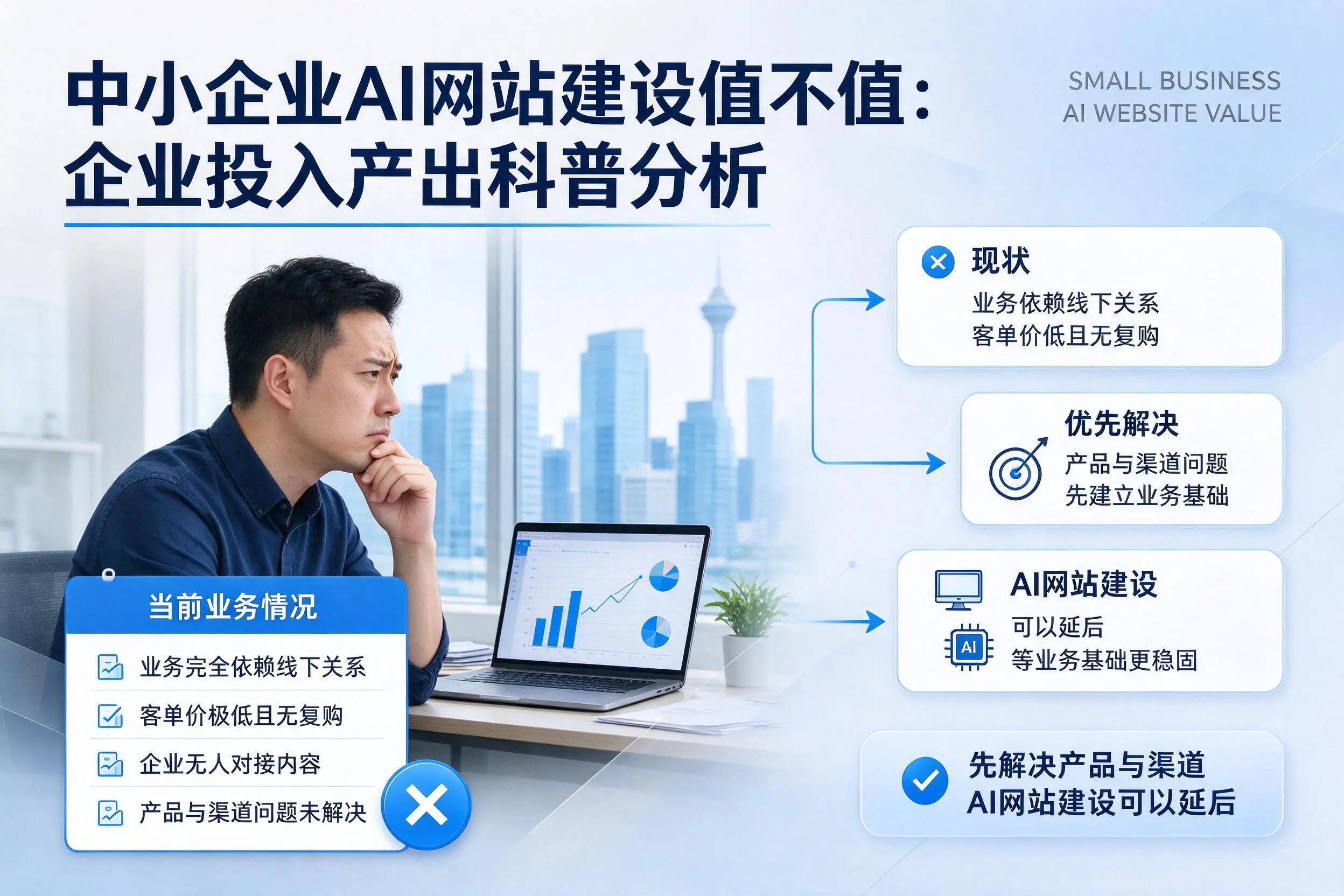 中小企业AI网站建设值不值：阿拉善企业投入产出科普分析