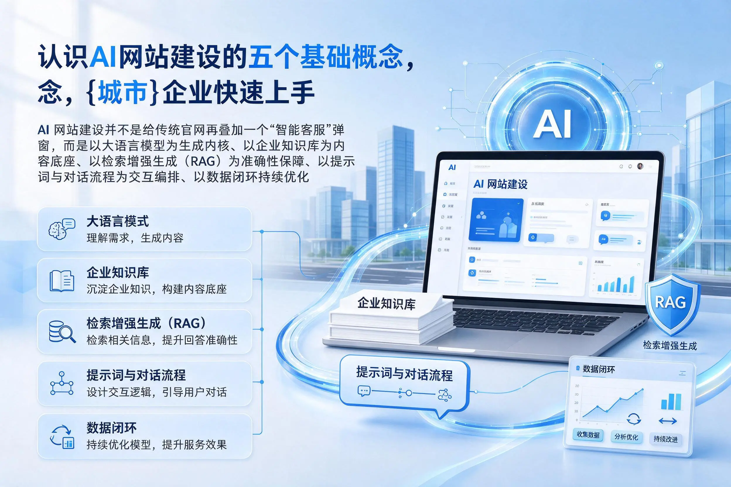 认识AI网站建设的五个基础概念，阿拉善企业快速上手